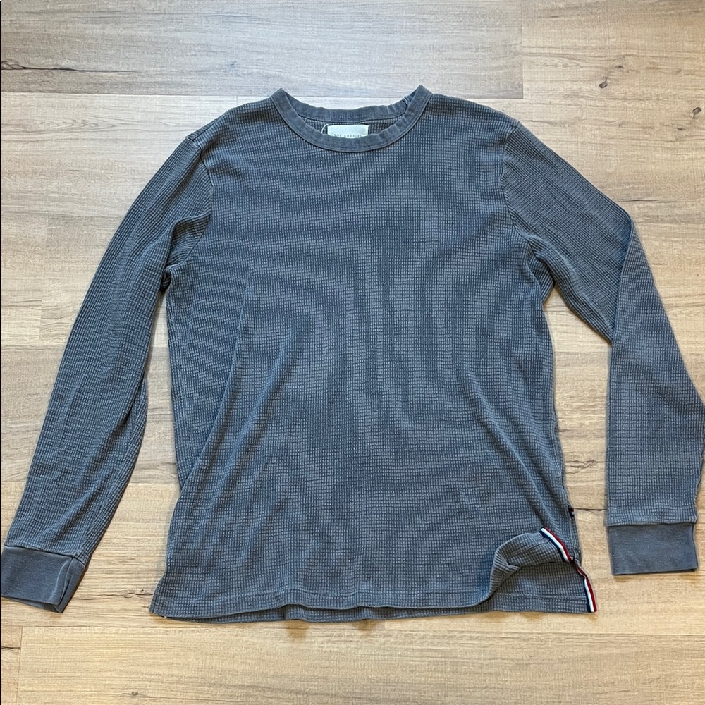 Sol Angeles Blueish Grey Waffle Long Sleeve
